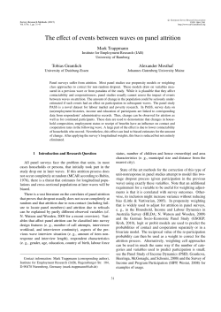 The effect of events between waves on panel attrition
