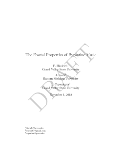 The Fractal Properties of Byzantine Music