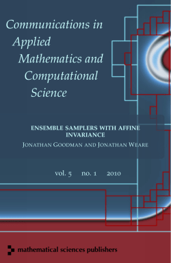 For screen - Mathematical Sciences Publishers