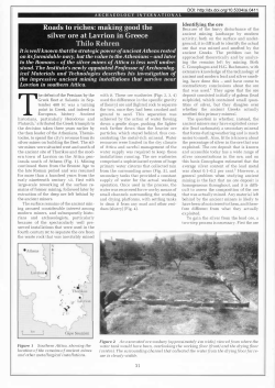 Roads to riches: making good the silver ore at Lavrion in Greece