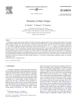Dynamics of Mars Trojans