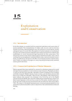 Exploitation and Conservation