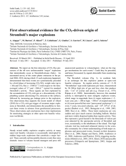 Solid Earth First observational evidence for the CO2