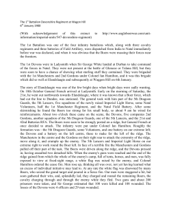 1st Battalion Devonshire Regiment at Wagon Hill