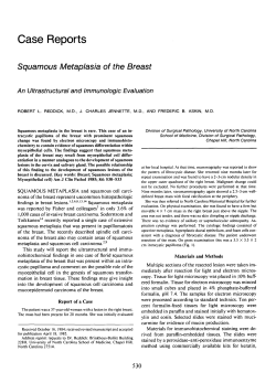 Squamous Metaplasia of the Breast