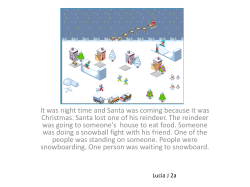 It was night time and Santa was coming because it was Christmas