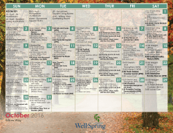 October 2016 - Well&middot;Spring