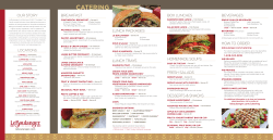catering - Le Boulanger