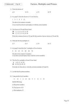 Number &ndash; Higher