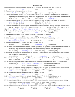 JEE Advance 2013 Mathematics