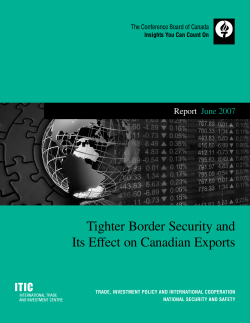 Tighter Border Security and its Effect on Canadian Exports