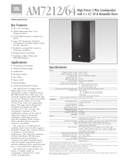 AM7212/64 High Power 2-Way Loudspeaker with 1 x 12" LF