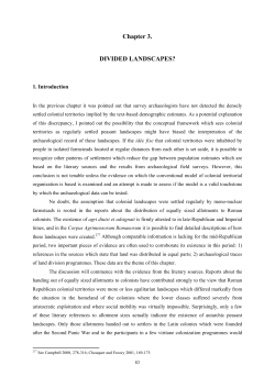 Chapter 3. DIVIDED LANDSCAPES?
