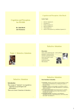 Speech perception