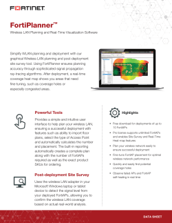 FortiPlanner Data Sheet