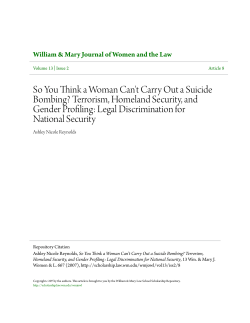 So You Think a Woman Can`t Carry Out a Suicide Bombing