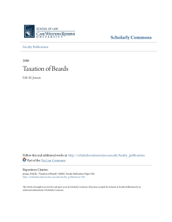 Taxation of Beards - Case Western Reserve University School of