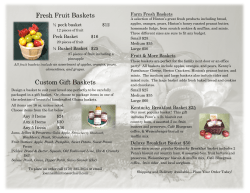 Fresh Fruit Baskets Custom Gift Baskets