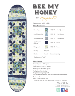 Tablerunner is 12" x 58".