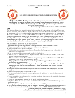 American Indian Movement (AIM)