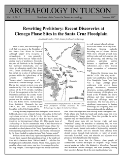 Read an earlier Archaeology in Tucson newsletter