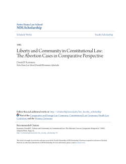 Liberty and Community in Constitutional Law: The