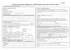 National South American Camelid Declaration