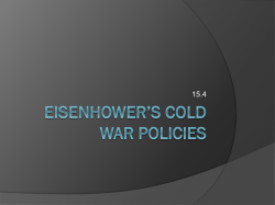 Eisenhower`s Cold War Policies