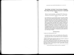 Knowledge Activation Versus Sentence Mapping when