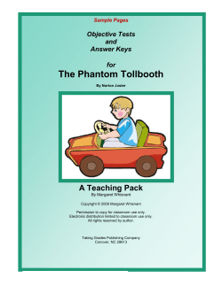 The Phantom Tollbooth - Taking Grades Publishing Company