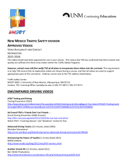 dwi/impaired driving videos - New Mexico Traffic Safety Center