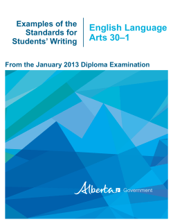January 2013 - Alberta Education