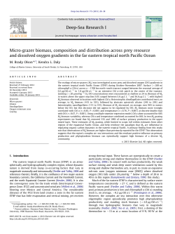 Micro-grazer biomass, composition and distribution across prey