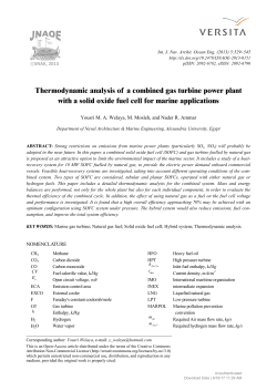 Thermodynamic analysis of a combined gas turbine