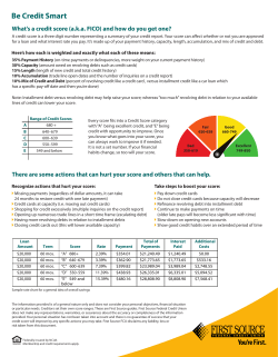 Be Credit Smart - First Source Federal Credit Union