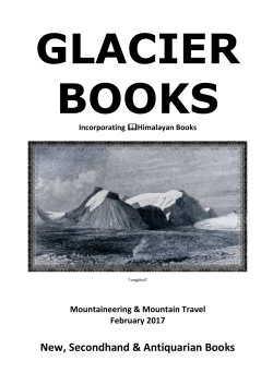 Mountaineering Catalogue Feb 2017