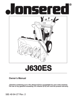 Jonsered 961920066 Manual