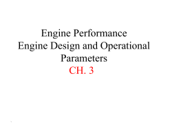 Engine Performance Engine Design and Operational Parameters