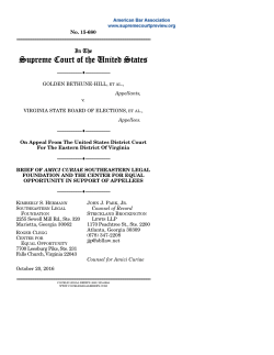 Brief Southeastern Legal Foundation and the Center for Equal