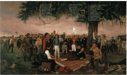 Surrender of Santa Anna identification key.
