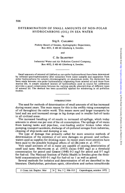 DETERMINATION OF SMALL AMOUNTS OF NON