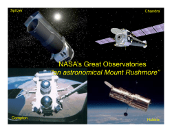 NASA`s Great Observatories “an astronomical Mount Rushmore”