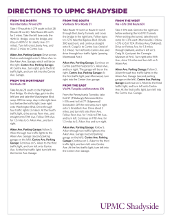 directions to upmc shadyside