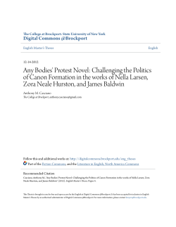 Any Bodies` Protest Novel - Digital Commons @Brockport