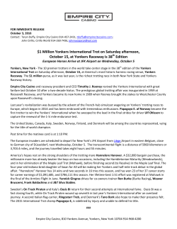 $1 Million Yonkers International Trot on Saturday afternoon, October