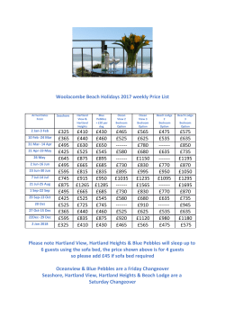 2017 Prices  - Woolacombe Beach Holidays