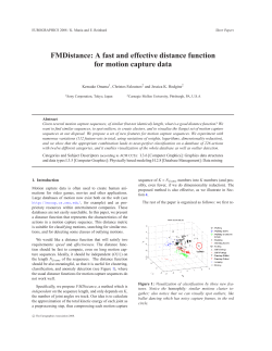 FMDistance: A fast and effective distance function for motion