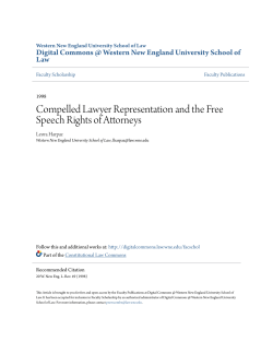Compelled Lawyer Representation and the Free Speech Rights of