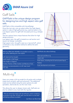 Sails i-rig Gaff Sails Multi-rig Sails i-rig nced Gaff