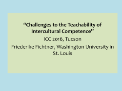 Challenges to the Teachability of Intercultural Competence